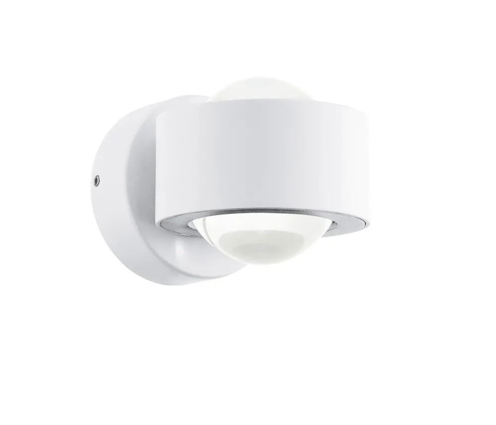 Applique Da Parete-Eglo Ono applique occhio led 5w 3000k moderna bianco