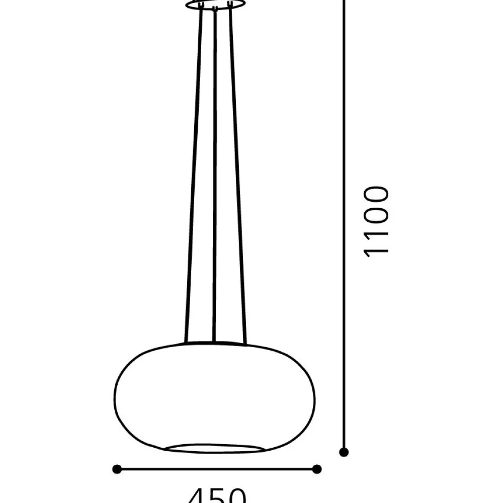 Lampadario Camera Da Letto-Eglo Optica lampadario camera da letto sfera vetro bianco bombato optica
