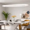 Lampadari Moderni-Stilnovo Optiline lampadario moderno bianco led 47w dimmerabile