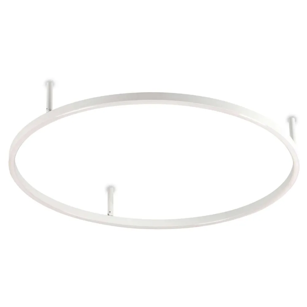 Plafoniere Moderne-Ideal Lux Oracle slim pl d070 round plafoniera led 38w 3000k bianca