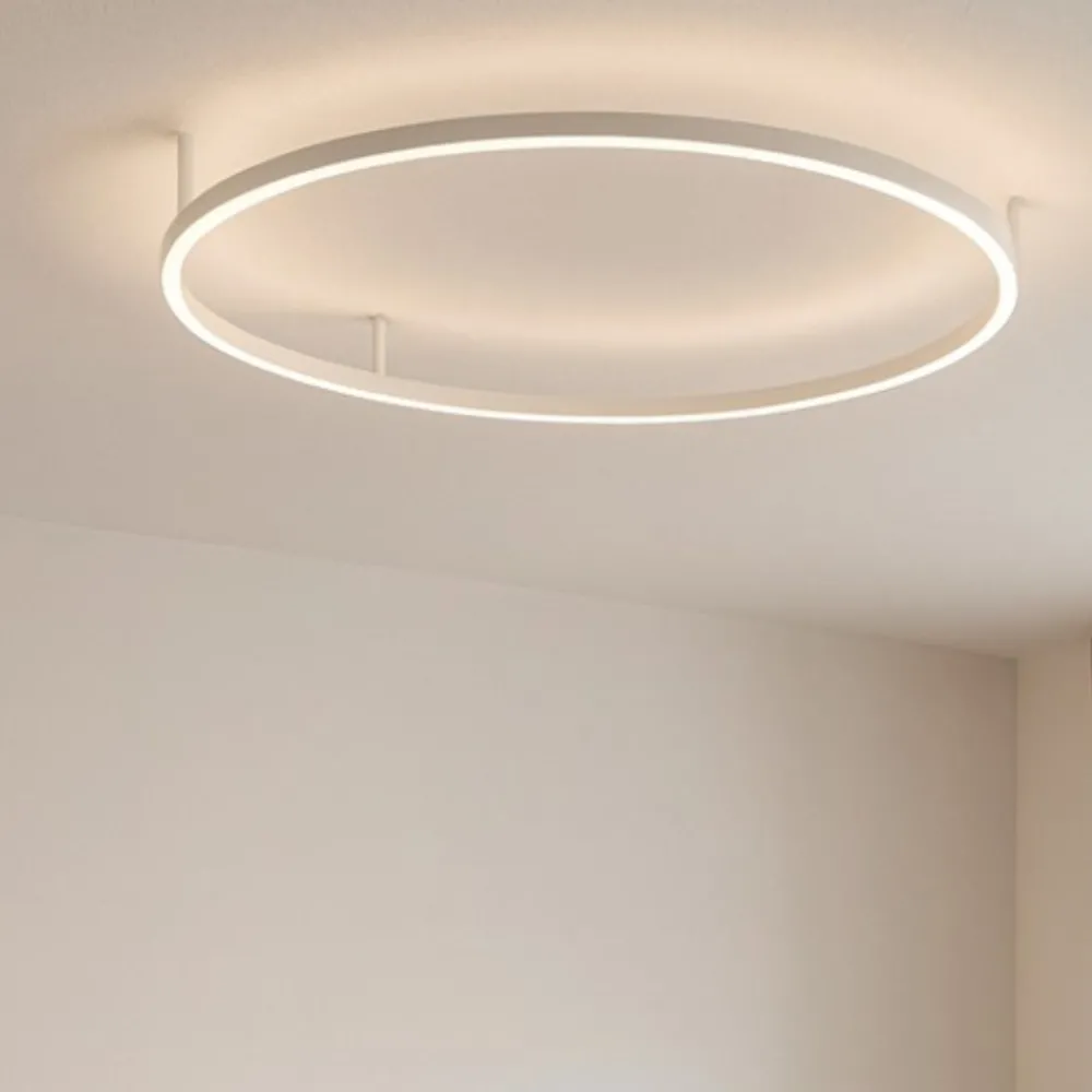 Plafoniere Moderne-Ideal Lux Oracle slim pl d090 round plafoniera led 3000k 90cm per soggiorno