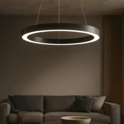 Lampadari Moderni-Ideal Lux Oracle sp d70 lampadario design particolare nero led 3000k 35w