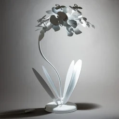 Lampade Da Tavolo-Selezionato da Mazzolaluce Orchidea lampada da tavolo bianca design moderna