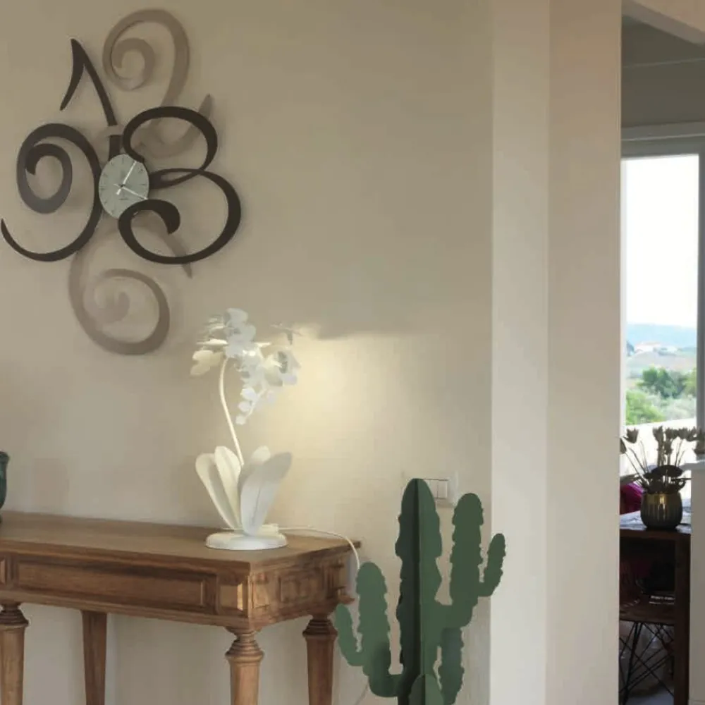 Lampade Da Tavolo-Selezionato da Mazzolaluce Orchidea lampada da tavolo bianca design moderna