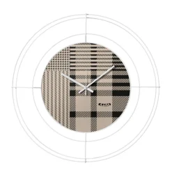 Orologi Da Parete Moderni-Selezionato da Mazzolaluce Orologio a parete moderno bianco design geometrico