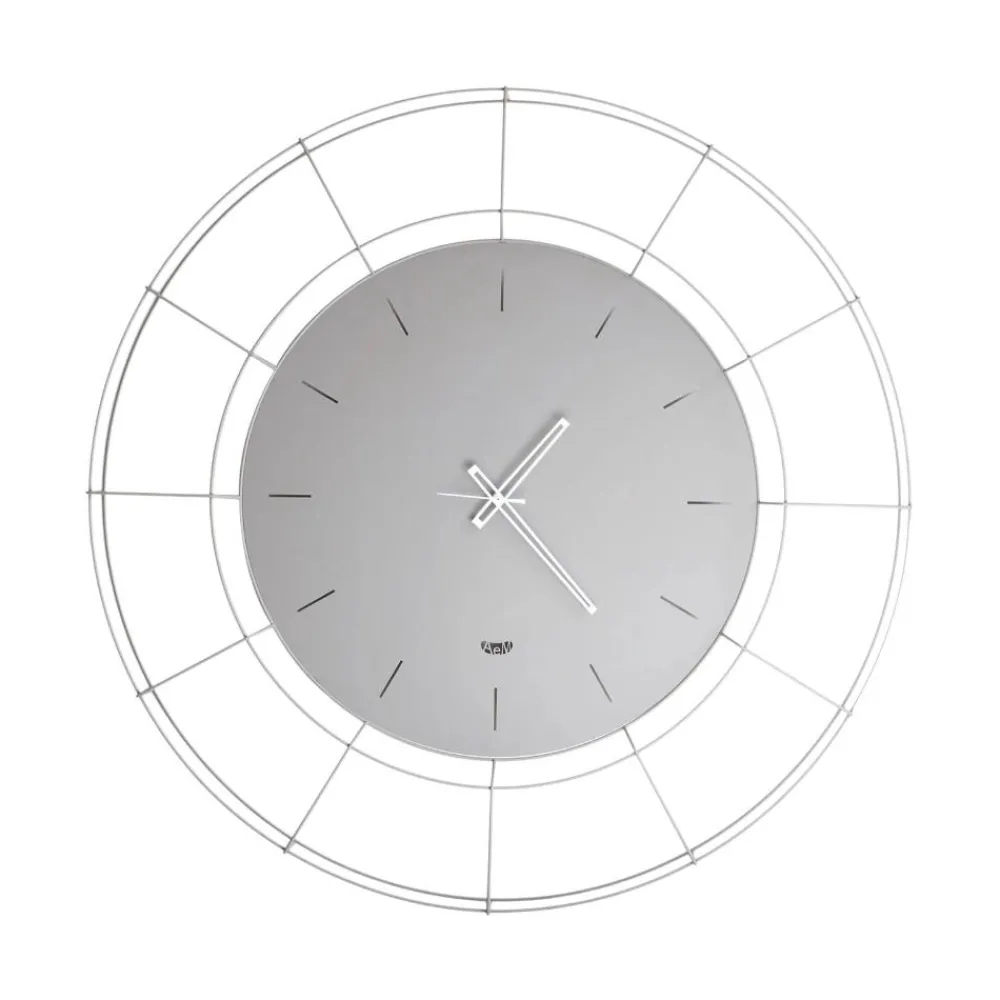 Orologi Da Parete Moderni-Selezionato da Mazzolaluce Orologio a parete moderno rotondo metallo fango 94cm