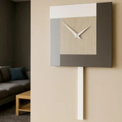 Orologi Da Parete Moderni-Selezionato da Mazzolaluce Orologio a pendolo a parete moderno rovere breeze