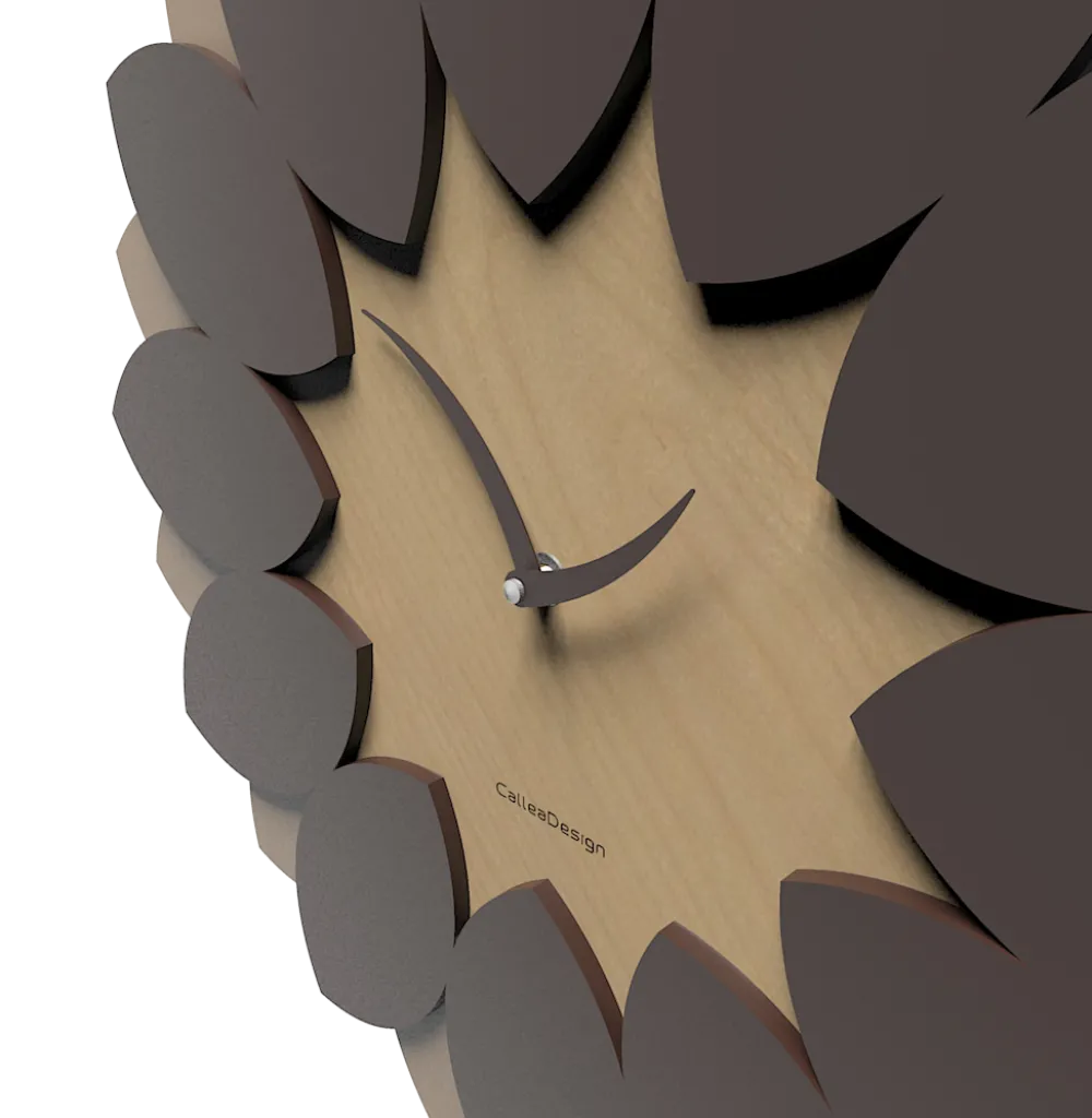 Orologi Da Parete Moderni-Selezionato da Mazzolaluce Orologio a pendolo da parete design moderno legno colore cioccolato