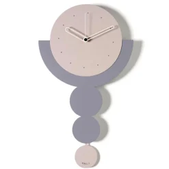 Orologi Da Parete Moderni-Selezionato da Mazzolaluce Orologio a pendolo da parete design cerchi gelso e glicine