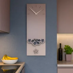 Orologi Da Parete Moderni-Selezionato da Mazzolaluce Orologio a pendolo da parete moderno per cucina colore prugna