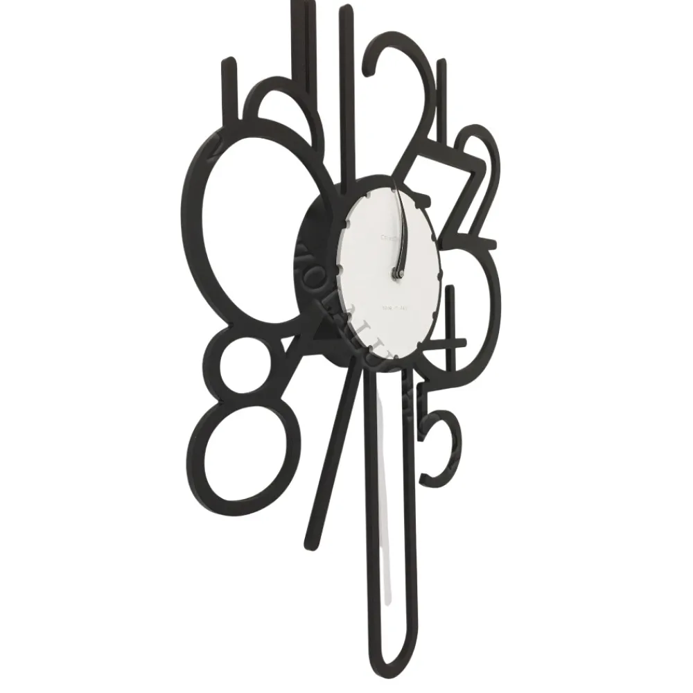 Orologi Da Parete Moderni-Selezionato da Mazzolaluce Orologio a pendolo da parete moderno legno nero