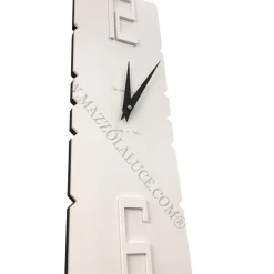 Orologi Da Parete Moderni-Selezionato da Mazzolaluce Orologio a pendolo da parete moderno legno bianco