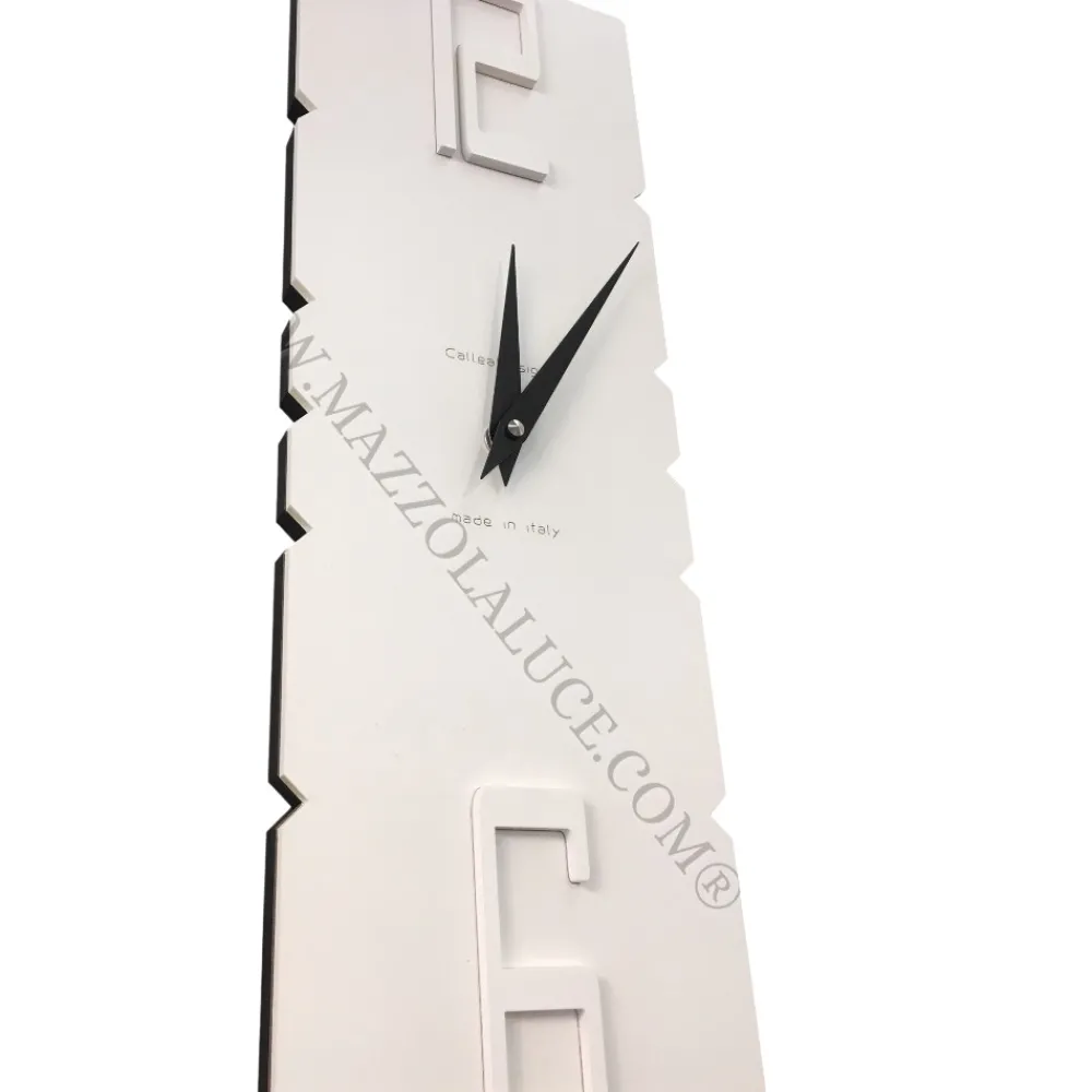 Orologi Da Parete Moderni-Selezionato da Mazzolaluce Orologio a pendolo da parete moderno legno bianco