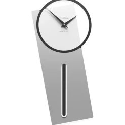 Orologi Da Parete Moderni-Selezionato da Mazzolaluce Orologio a pendolo moderno da parete sherlock legno colore alluminio