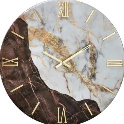 Orologi Da Parete Moderni-Selezionato da Mazzolaluce Orologio 100cm per parete di grandi dimensioni marrone bianco oro
