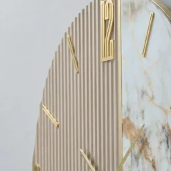 Orologi Da Parete Moderni-Selezionato da Mazzolaluce Orologio 80cm per parete di grandi dimensioni effetto marmo