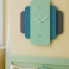 Orologi Da Parete Moderni-Selezionato da Mazzolaluce Orologio da muro blu e verde design moderno