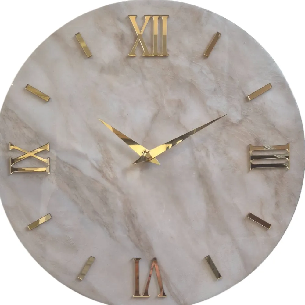 Orologi Da Parete Moderni-Selezionato da Mazzolaluce Orologio da muro 40cm reale effetto marmorizzato moderno