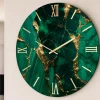 Orologi Da Parete Moderni-Selezionato da Mazzolaluce Orologio da muro grande dimensione 80cm rubino effetto marmo