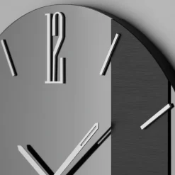 Orologi Da Parete Moderni-Selezionato da Mazzolaluce Orologio da muro mantra in vetro fume 60cm rotondo design moderno