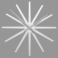 Orologi Da Parete Moderni-Selezionato da Mazzolaluce Orologio da muro moderno frizz 81cm bianco legno taglio laser