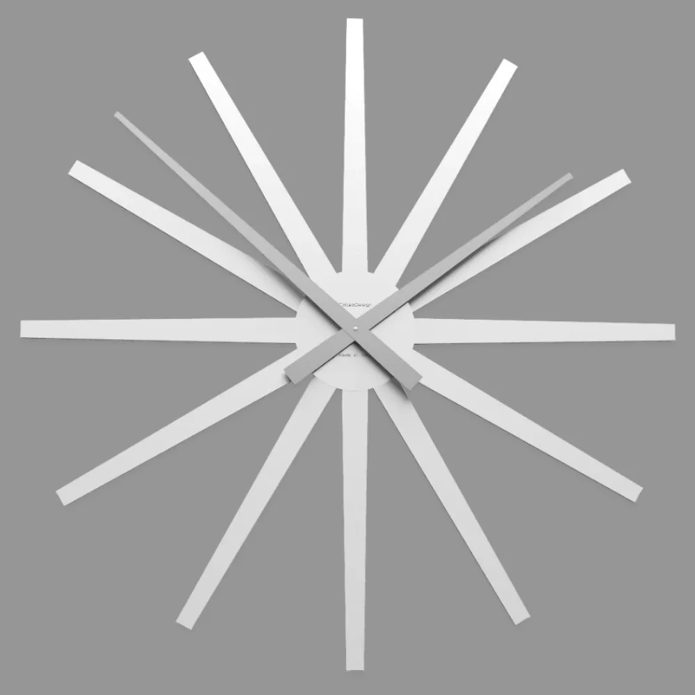 Orologi Da Parete Moderni-Selezionato da Mazzolaluce Orologio da muro moderno frizz 81cm bianco legno taglio laser