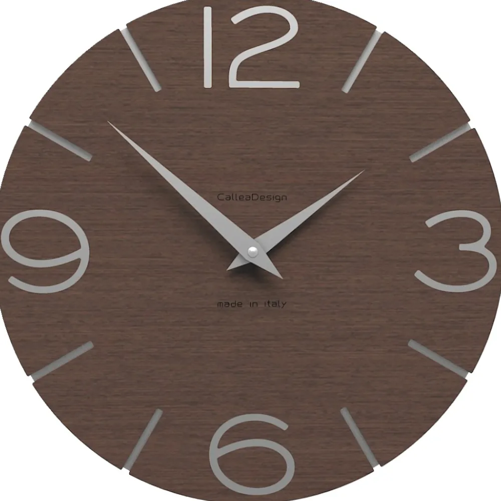 Orologi Da Parete Moderni-Selezionato da Mazzolaluce Orologio da muro moderno legno rovere wenge