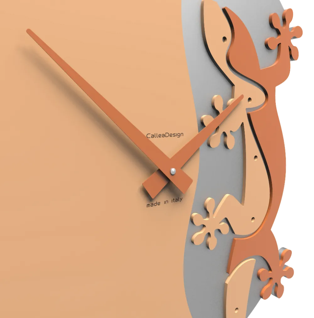Orologi Da Parete Moderni-Selezionato da Mazzolaluce Orologio da muro moderno legno pesca chiaro