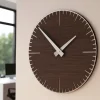 Orologi Da Parete Moderni-Selezionato da Mazzolaluce Orologio da muro moderno rovere wengé grigio bianco in legno
