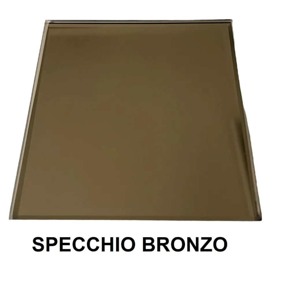 Orologi Da Parete Moderni-Selezionato da Mazzolaluce Orologio da muro moderno 60x90 vetro bronzo numeri romani