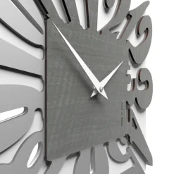 Orologi Da Parete Moderni-Selezionato da Mazzolaluce Orologio da muro quadrato moderno design grigio
