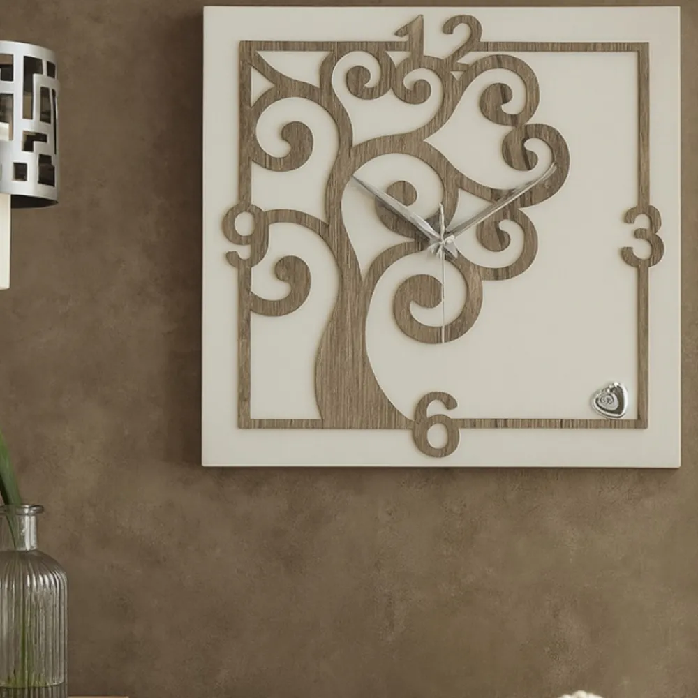 Orologi Da Parete Moderni-Bongelli Preziosi Orologio da parete albero della vita rovere
