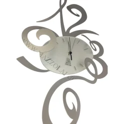 Orologi Da Parete Moderni-Selezionato da Mazzolaluce Orologio da parete alluminio moderno ovale
