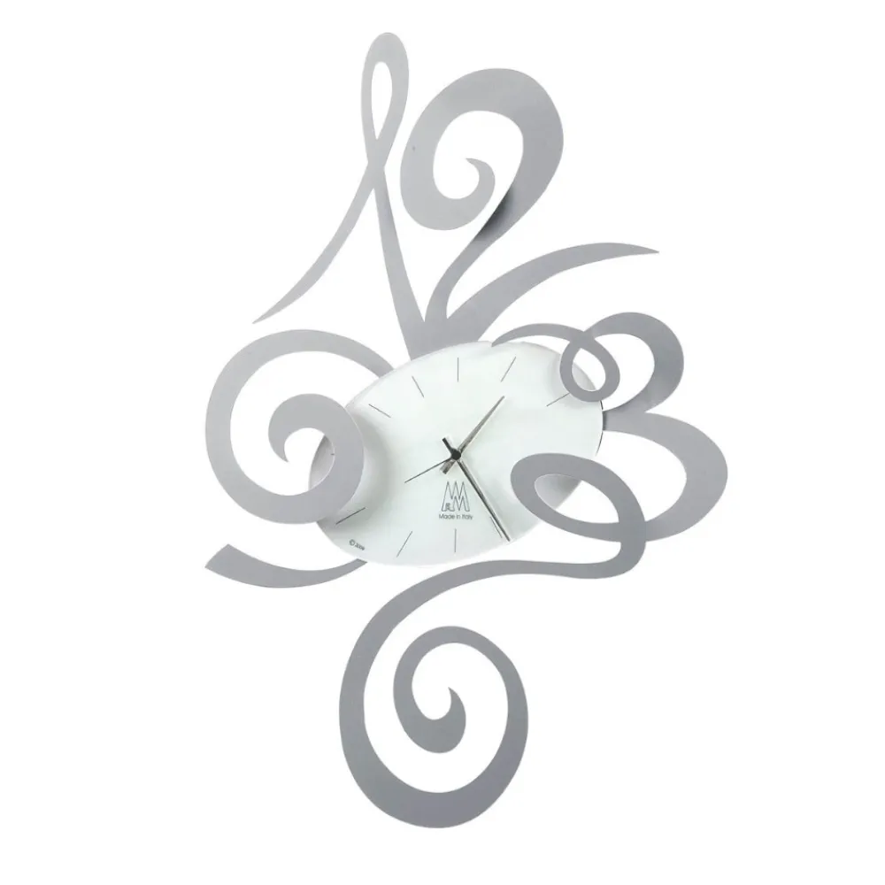 Orologi Da Parete Moderni-Selezionato da Mazzolaluce Orologio da parete alluminio moderno ovale