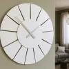 Orologi Da Parete Moderni-Selezionato da Mazzolaluce Orologio da parete bianco in legno rotondo design moderno