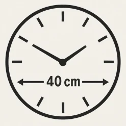 Orologi Da Parete Moderni-Selezionato da Mazzolaluce Orologio da parete buio 40cm effetto marmo nero moderno