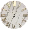 Orologi Da Parete Moderni-Selezionato da Mazzolaluce Orologio da parete 40cm carta da parati oro numeri romani