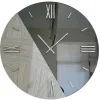 Orologi Da Parete Moderni-Selezionato da Mazzolaluce Orologio da parete 60cm design specchio fume carta da parati