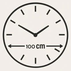 Orologi Da Parete Moderni-Selezionato da Mazzolaluce Orologio da parete 100 cm di grandi dimensioni rotondo in resina