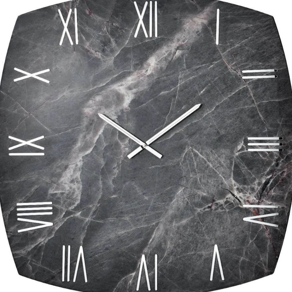 Orologi Da Parete Moderni-Selezionato da Mazzolaluce Orologio da parete 90cm effetto marmo nero di grandi dimensioni