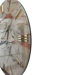 Orologi Da Parete Moderni-Selezionato da Mazzolaluce Orologio da parete 60cm elegance gold tondo moderno in resina