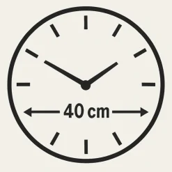 Orologi Da Parete Moderni-Selezionato da Mazzolaluce Orologio da parete 40cm fiore bianco foglia oro cristalli in resina