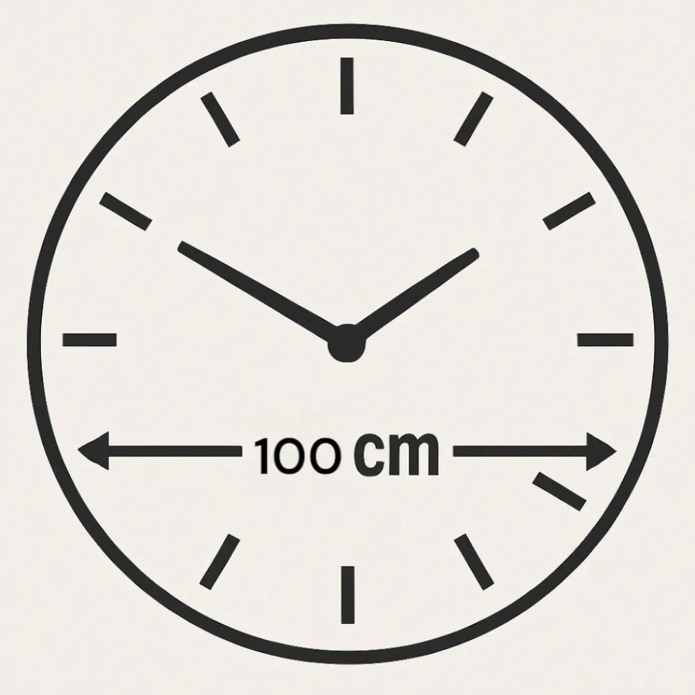 Orologi Da Parete Moderni-Selezionato da Mazzolaluce Orologio da parete 100cm grande in resina decorata per salotto