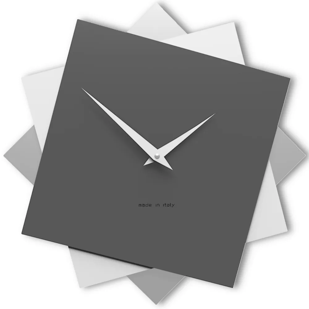 Orologi Da Parete Moderni-Selezionato da Mazzolaluce Orologio da parete 35cm grigio quarzo bianco moderno