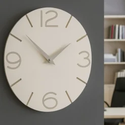 Orologi Da Parete Moderni-Selezionato da Mazzolaluce Orologio da parete 30cm legno lino moderno