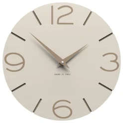 Orologi Da Parete Moderni-Selezionato da Mazzolaluce Orologio da parete 30cm legno lino moderno