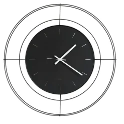 Orologi Da Parete Moderni-Selezionato da Mazzolaluce Orologio da parete 59cm nero rotondo per soggiorno moderno