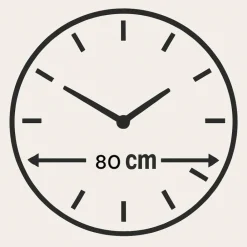 Orologi Da Parete Moderni-Selezionato da Mazzolaluce Orologio da parete 80 cm oro moderno legno resina effetto marmo marrone