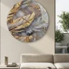 Orologi Da Parete Moderni-Selezionato da Mazzolaluce Orologio da parete 60cm rotondo in resina decoro oro cristalli