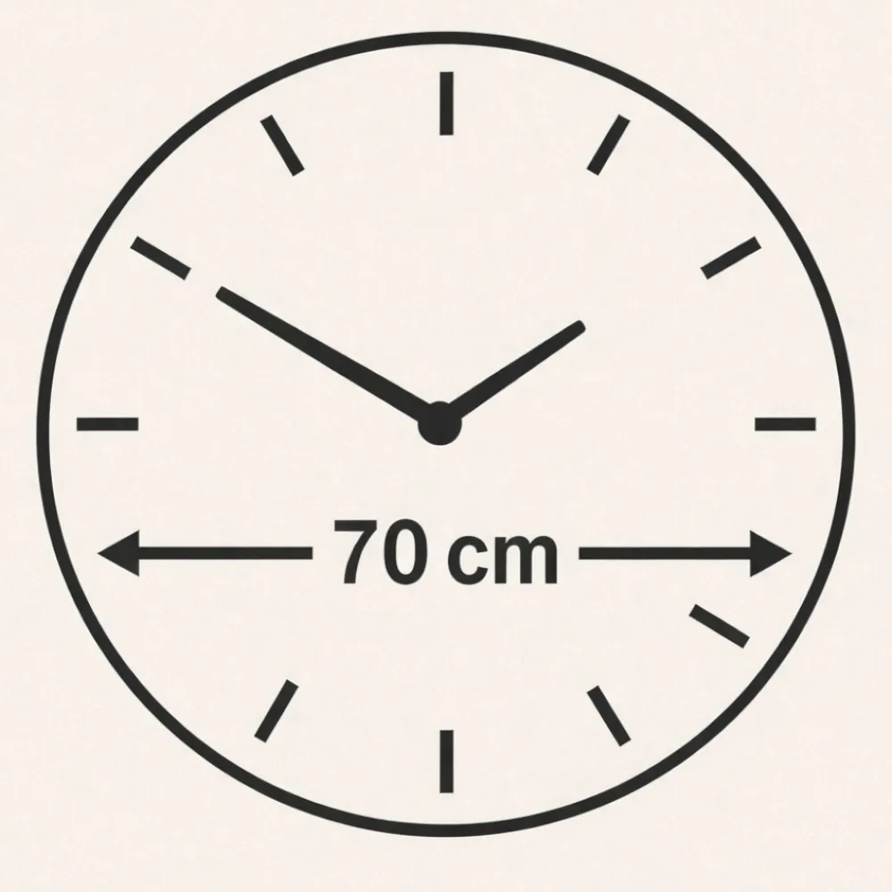 Orologi Da Parete Moderni-Selezionato da Mazzolaluce Orologio da parete 70 cm rotondo legno tortora resina effett marmo oro